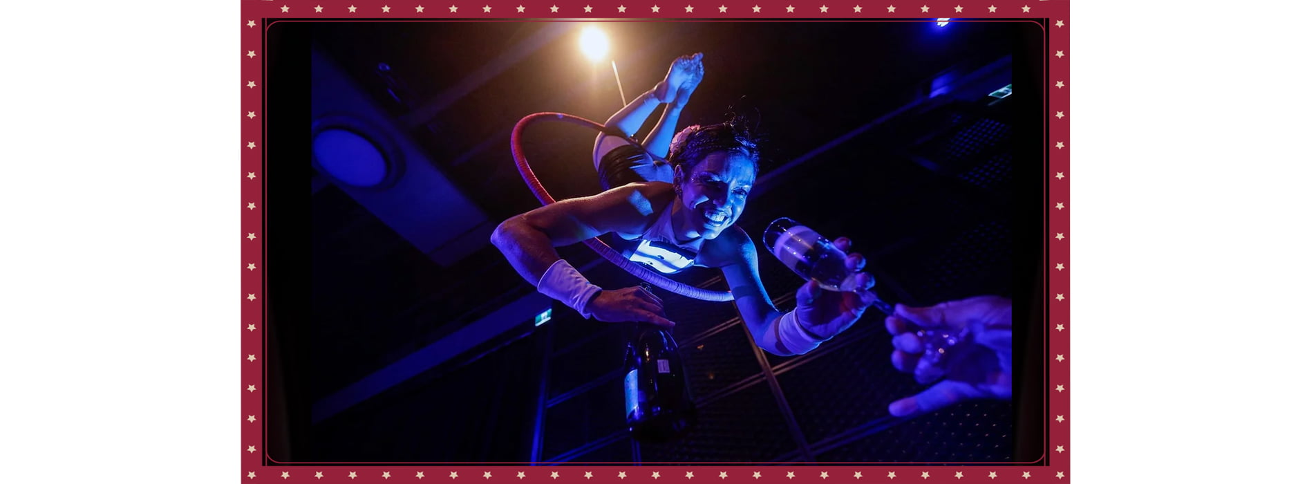 Aerial Bar circus performance
