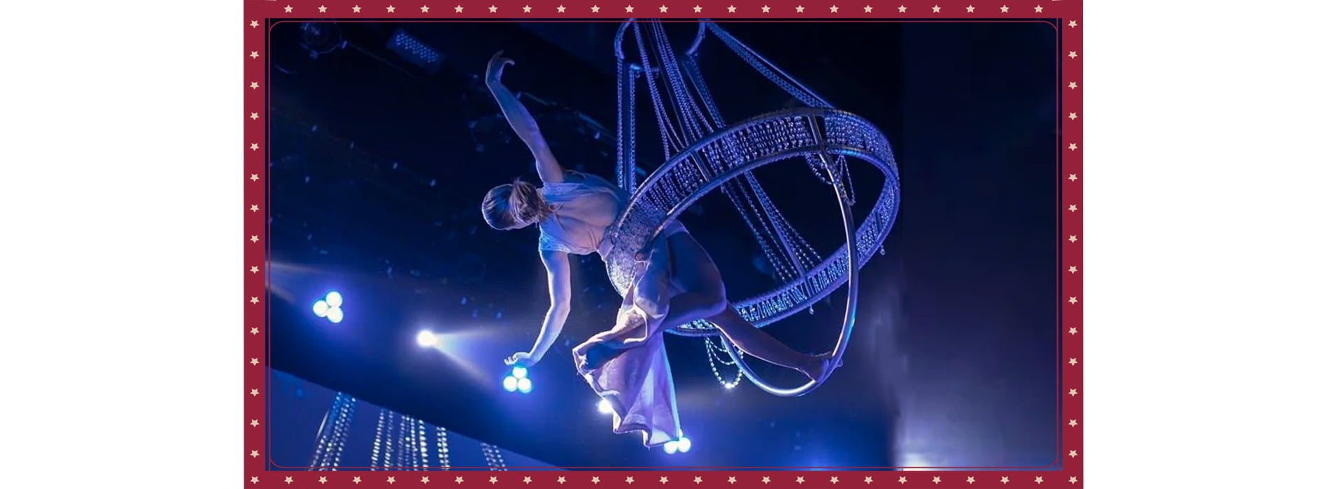 Aerial Chandelier circus performance