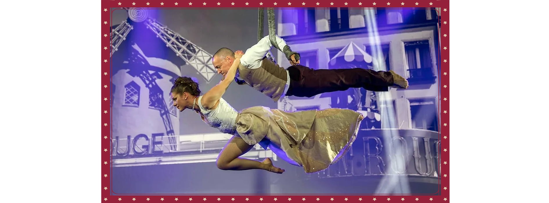 The Duo Strap circus performance