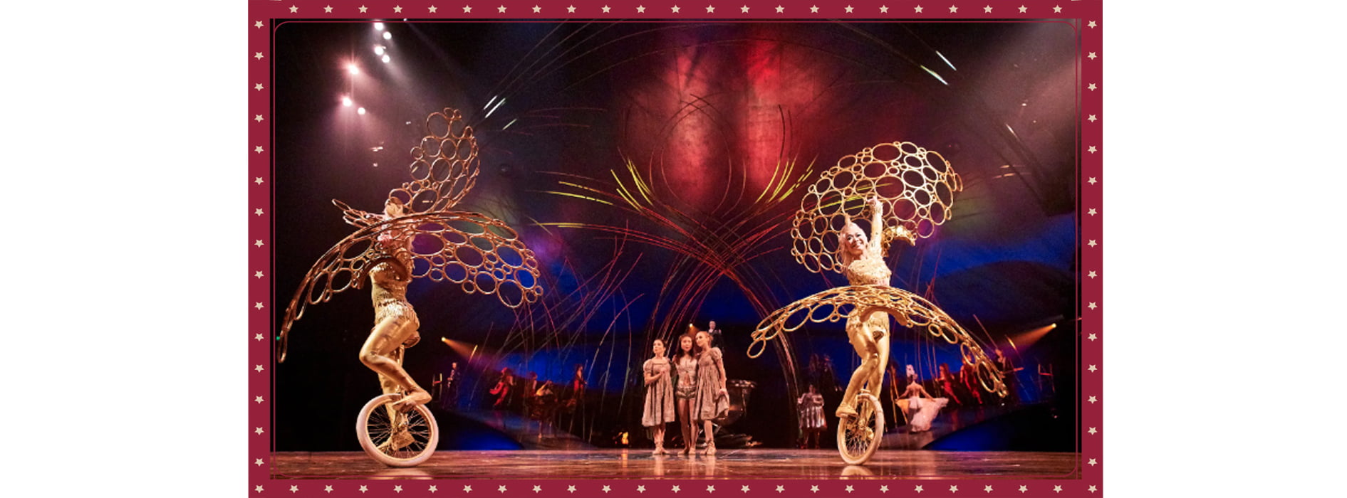 Futuristic circus performance